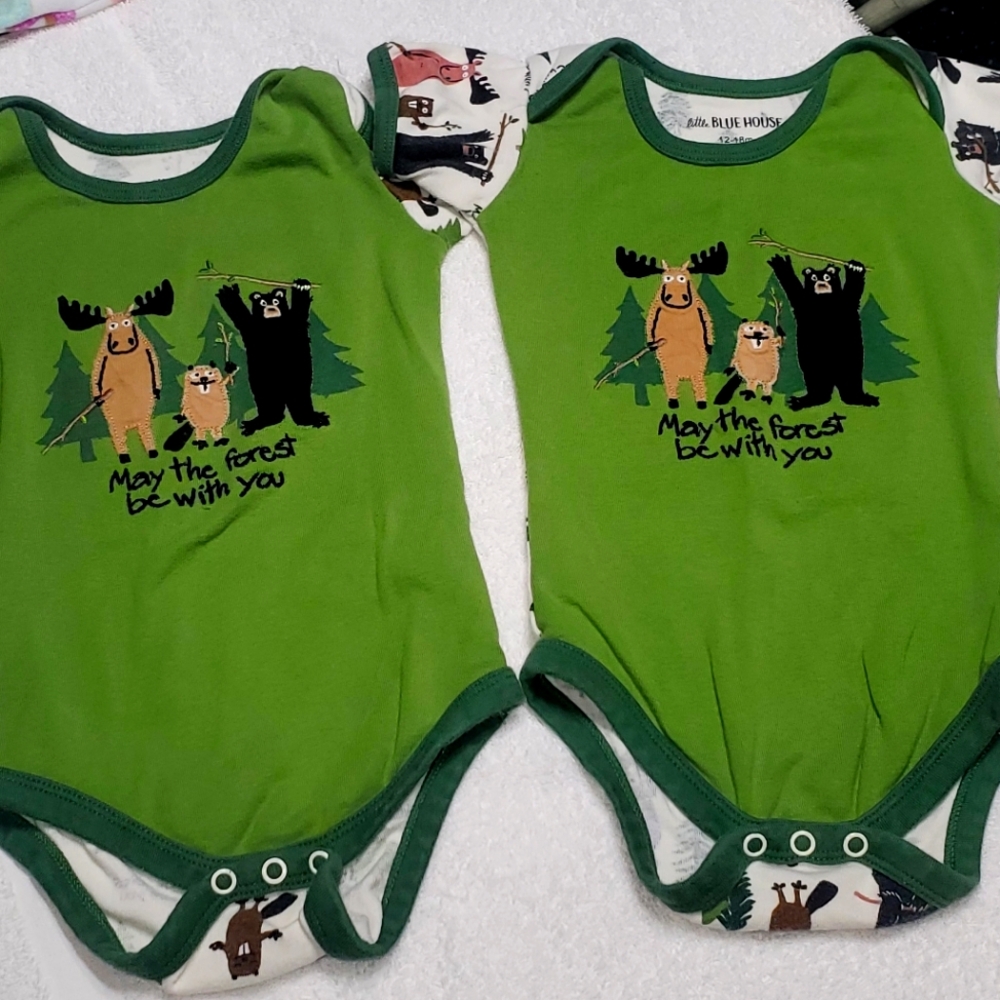 Twin set boy onesies